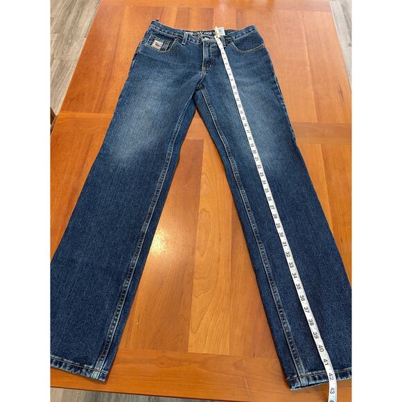 Cruel Girl Low Rise Slim Bootcut Jeans Size 9 Long Dark Wash Western Denim Y2K - Picture 9 of 12